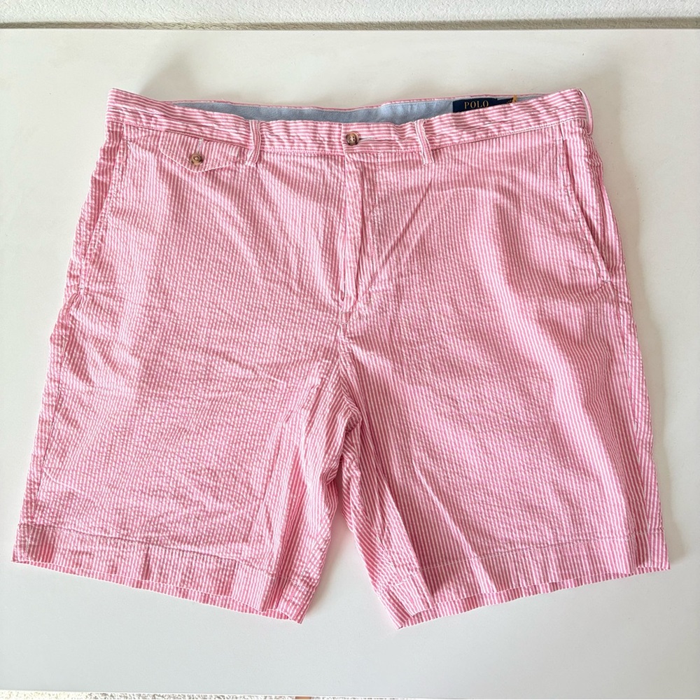 Polo Ralph Lauren Stretch Classic Fit Men’s Pink Stripes Shorts Size 42